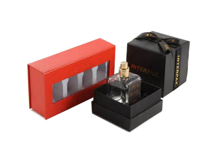 Individual Deluxe Rigid Makeup Gift Box , Beautiful Packaging Perfume Boxes