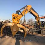 Hydraulic Scrap Metal Grapple, Grabbing Steel Scrap Used for recycle waste