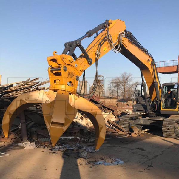 Hydraulic Scrap Metal Grapple, Grabbing Steel Scrap Used for recycle waste