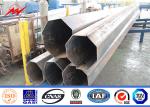 Cross Arm 25 ft Galvanized Steel Pole 10m 12m 15m 69 KV Steel Power Pole