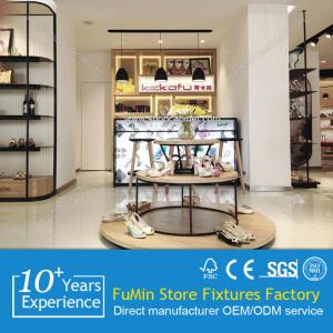 China Heavy Duty 3 Tiers Chrome Clothes Shop Shelf with NSF Approval factory