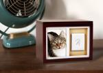 Non Toxic Wood Photo Frames Memorial Pet Paw Print Customized And Uncrackable