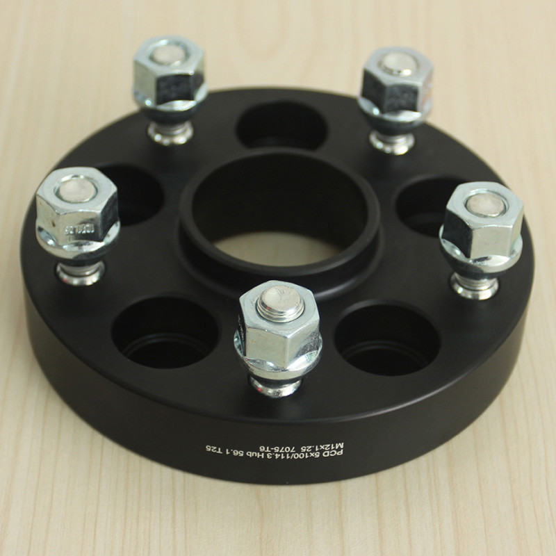 25mm 7075-T6 Aluminum Billet Hub Centric Wheel Adapters Spacer 5x100 To 5x114.3