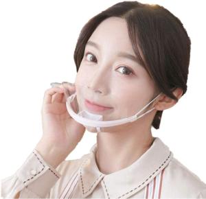 China Lightweight Droplets Prevention Transparent Plastic Face Mask factory