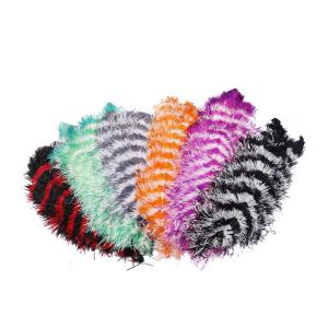 China Two Tones Colour Ostrich Feather Plumes 50-55cm Size for Decoration factory