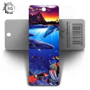 Cartoon Design Offset Prining 3d  Custom Printed Bookmarks Plastic PET For Kids
