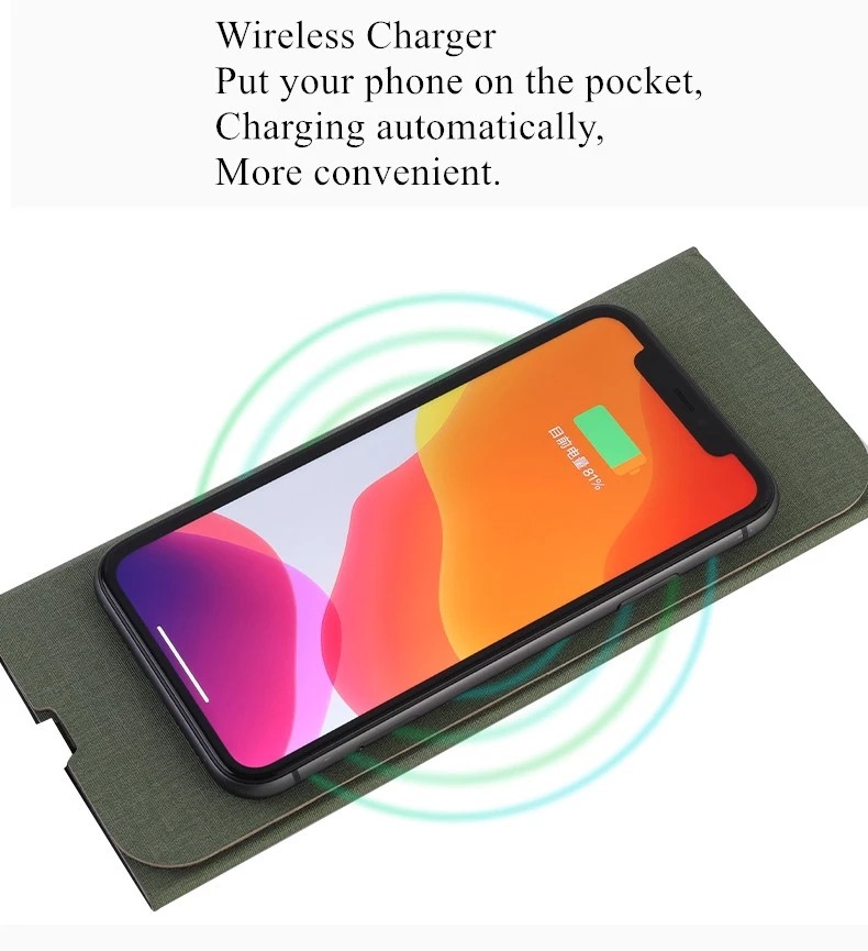 Multifunction Eco-Friendly Folding Phone Holder Mouse Mat RPET Wireless Charging Mouse Pad