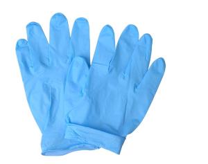 China 3.5g 4.0g 4.5g 5.0g Blue Bulks Nitrile Glove / thickness 0.12mm factory