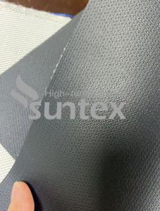 China Good resistan Neoprene Black Fiberglass Fabric Chemical Resistant Fabric For Flexible Duct Connector factory