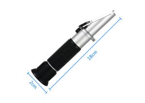China Medical Portable Hand Held Refractometer For Beer Brix Test , Black Color factory