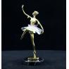 Buy cheap Crystal Skirt Copper Dancing Girl Decorative Art Craft from wholesalers