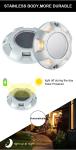 IP67 Waterproof Aluminum Alloy Solar Deck Light For Outdoor Decoration