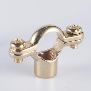 China Easy Installation Brass Pipe Clamp For Plumbing And Industrial Pipes Holding factory
