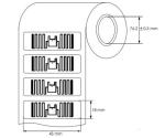 43×18mm Pre Encoding RFID Label Tags UHF Sticker Tag Lab4318