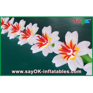 Durable Inflatable Flowers Wedding With Changing Led Lights Custom Design