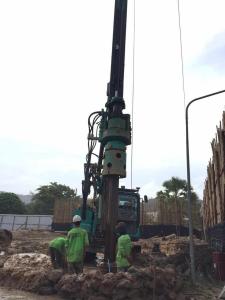China Overall Transport Hydraulic Rotary Bored Piling Rig Machine , Foundation Piling Equipment Hire KR125K Torque 125k N.m factory