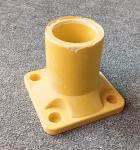 Yellow FRP Fiberglass SMC Handrail Base FRP Tube Construction Base Accessaries