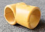 FRP Fence Pipe Connector Elbow Base Three Way Yellow SMC Fittings