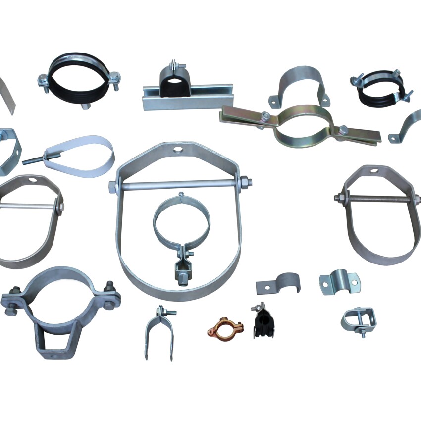 Insulated Stainless Steel Unistrut Cushioned Hose Clamps Pipe