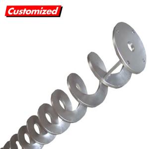 China Flexible Shaftless Spiral Screw Conveyor Customized Screw Auger Feeder factory