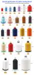 100% Polyester Chemical Resistance Sewing Thread for Leather 30g Strength
