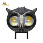 Owl Shape Aluminum White Yellow Dual Color Motorbike LED Fog Light