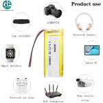 Rechargeable KC CB IEC62133 Approved 503060 Lithium Polymer Battery Pack 1000mah