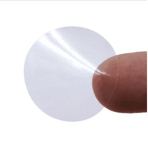 Vinyl Transparent Clear Round Sticker Label Personalized Printable