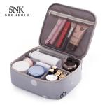Printed Pattern Oxford Fabric Double Zipper Makeup Storage Bag