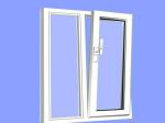 UPVC / PVC Double Glass Tilt And Turn Windows Double Glazed Inward Opening