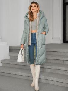 China Detachable Lining Fashionable Thickened Down Jacket, down jacket, long women coat，for cold winter, hooked, warmest coat, unique fashion factory