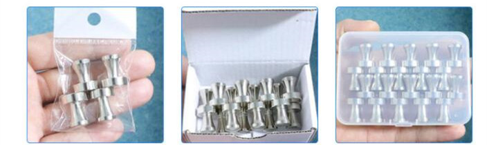 Permanent Magnetic Push Pins for Refrigerator Custom Size Neodymium Magnet Nails