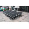 Buy cheap Movable Easy Install Foldable Assembly Portable Steel Truss Design Black Stage from wholesalers