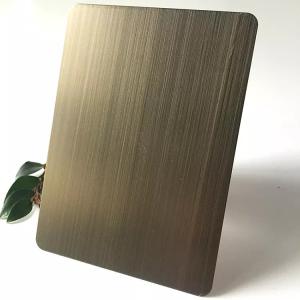 China Decorative 3D Antique Stainless Steel Panels Thickness 0.3-3mm Durable factory