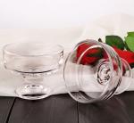 200ml Pudding Yogurt Salad Milkshake Cup 10cm Caliber Glass Ice Cream Bowl