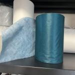40g/M2 Polyester Tissue Of Blue Color Outside Strong Tensile Strength For FRP
