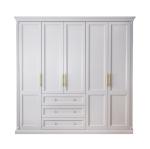 Modern White Solid Wood Wardrobe For Bedroom Wardrobe Closets