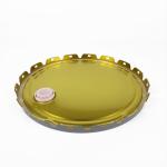 Customized Tin Components Tinplate Metal Ring Metal Lug Lid With PVC Cap