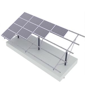 China Anodized Customized Aluminum Slotted Rail Roof Open Field PV Mounting Rails Profiles factory