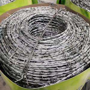 China Steel Wire Material Razor Barbed Wire Durable Single Strand Double Twisted factory