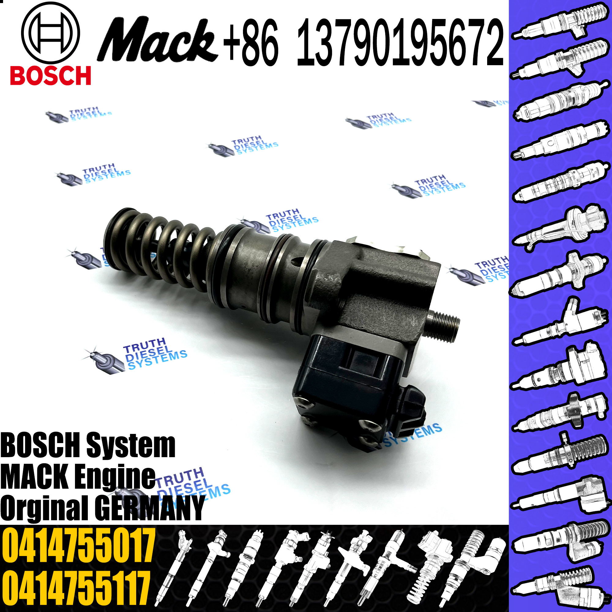BOSCH new Diesel fuel Unit pump assembly 0414755017 0414755117 for Trucks
