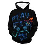 Hip-Hop Graffiti Print Men's Hoodies Hooded Sweatshirts Pullover Unisex