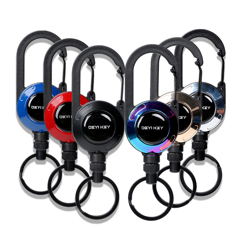 Deyi Badge Reel Upgraded Stainless Steel Cord, Suitable For Men And Women Assorted Colors