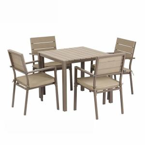 China SNUGLANE D580mm Chair Rattan Garden Dining Set , Rattan 4 Seater Set Aluminum factory