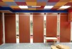 Office Sliding Partition Walls , Melamine Surface Folding Door Aluminium Profile
