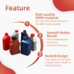 HDPE Lubricating Engine Oil Bottle 1L Plastic Motor Oil Container