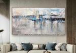 24" X 48" Hand Painted Acrylic Wall Painting Modern Wall Art For Living Room
