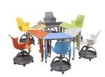 Modern Height Adjustable Melamine Board Training Room Tables And Chairs