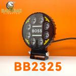 Universal Metal White Yellow Dual Color Motorcycle LED Headlight Car Work Light