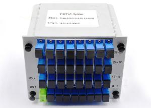 China 1x32 SC UPC Fiber Optic Splitter For Termination Box Low Insertion Loss factory